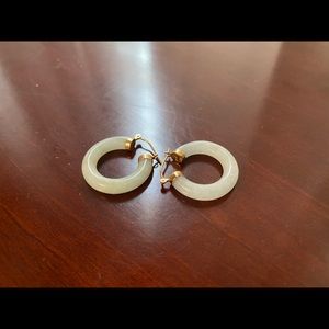 Authentic Jade hoops!